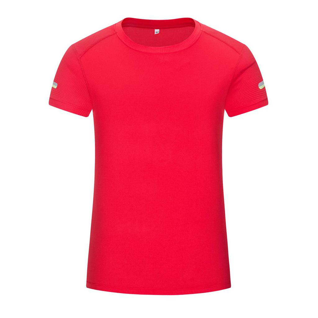 女装 2020新款春夏季潮流时尚运动红色圆领短袖T恤