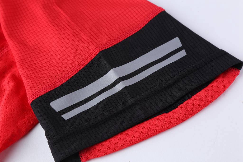 男士2020新款多色时尚休闲T恤  红色3D细节