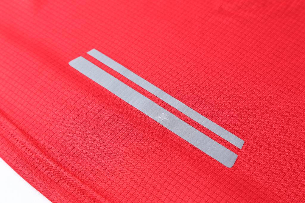 男士2020新款多色时尚休闲T恤  红色3D细节