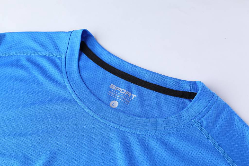 男士2020新款多色时尚休闲T恤 蓝色3D细节