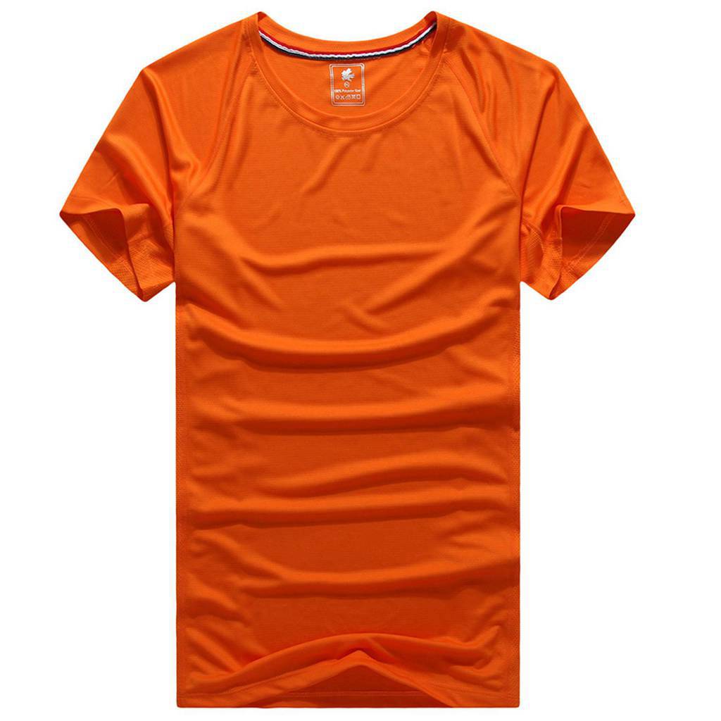 春夏折扣新品短袖T恤修身圆领套头上衣-平铺效果图