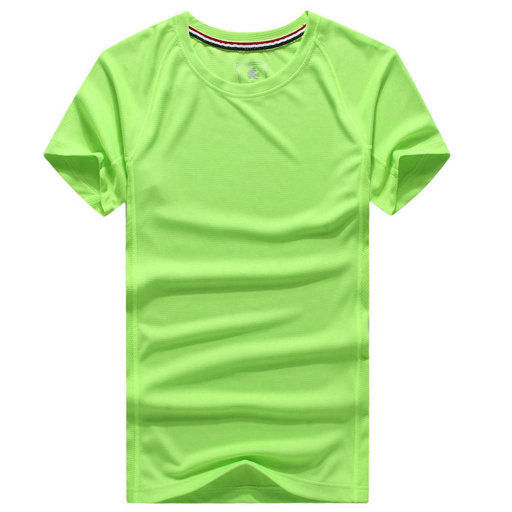 春夏折扣新品短袖T恤修身圆领套头上衣-平铺效果图