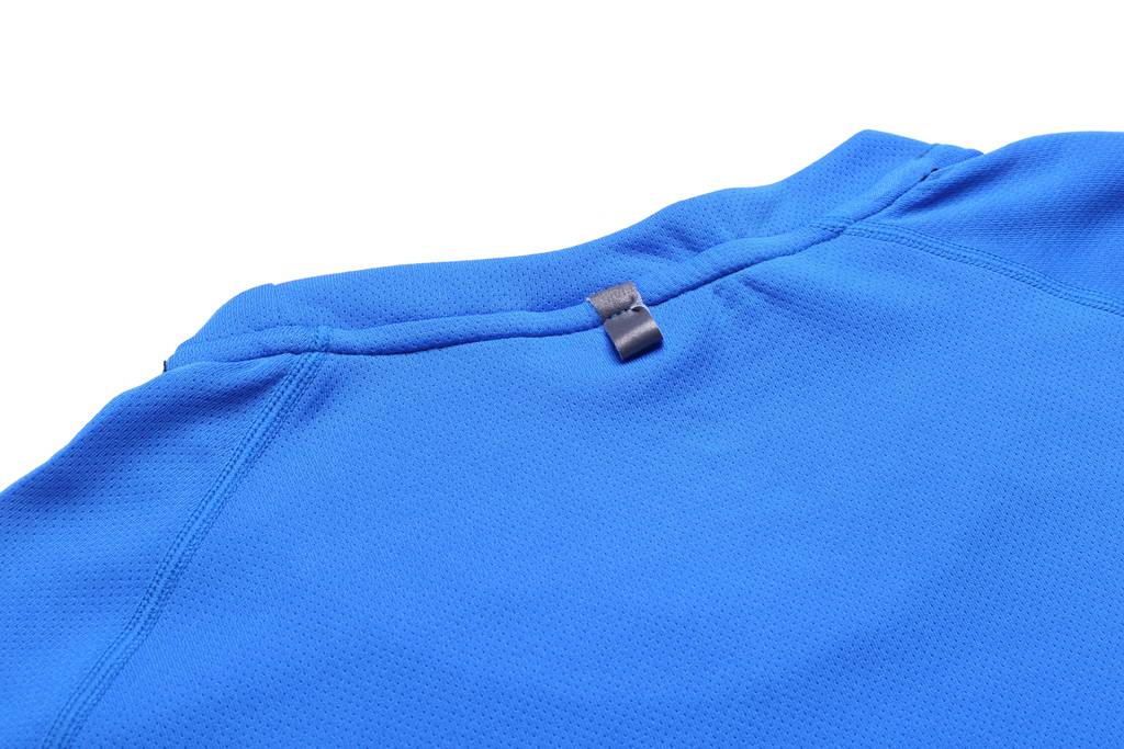 情侣T恤  运动内搭潮T恤定做 蓝色细节图