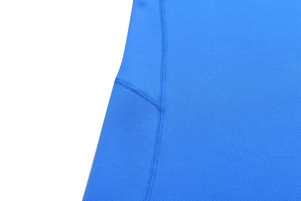 情侣T恤  运动内搭潮T恤定做 蓝色细节图