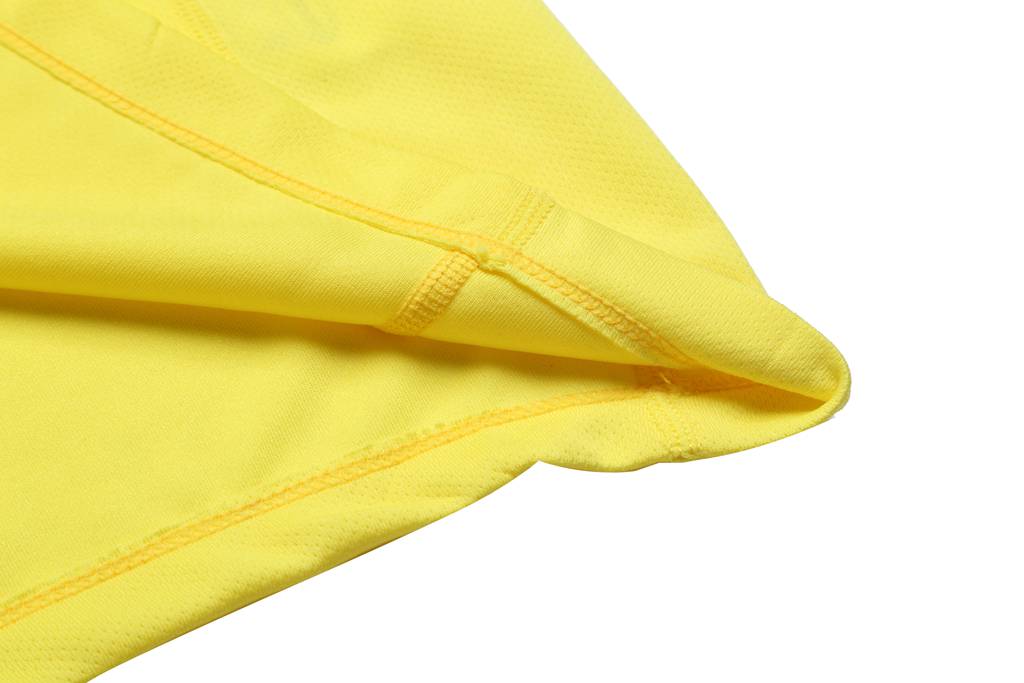 情侣T恤  运动内搭潮T恤定做 黄色细节图