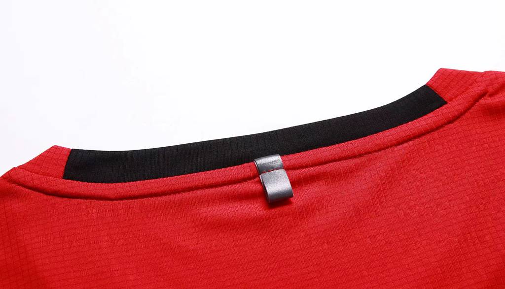 夏季透气速干新品 舒适短袖圆领T恤衫运动服健身短T 红色细节